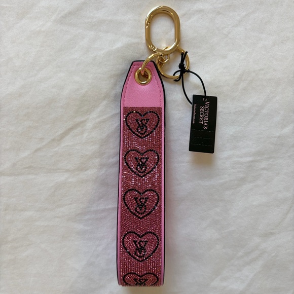 Victoria's Secret Accessories - Victoria’s Secret Pink Wristlet Strap Keychain